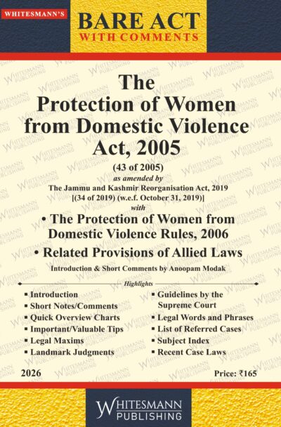 The Protection of Women Domestic Violence Act, 2005 Latest Edition 2026 English Bare Acts