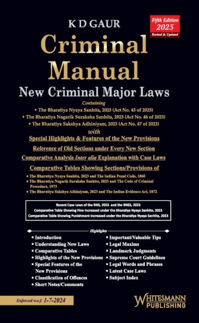 CRIMINAL MANUAL New Criminal Major Laws