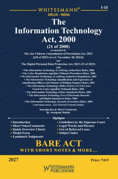 The Information Technology Act, 2000 Bare Acts English Latest Edition 2027