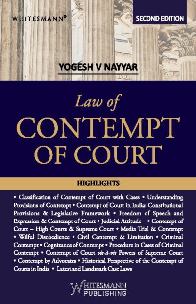 Law of Contempt of Court by Yogesh V Nayyar latest 2026-27