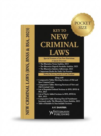 Key to New Criminal Laws (BNS, BNSS & BSA, 2023)  Pocket Size Latest 2027